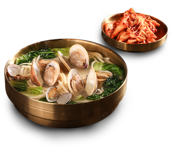 유복해물칼국수와 김치
